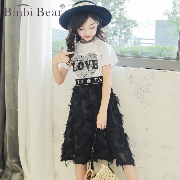 clothing sets summer dress girl 10 years kids clothes teen 2 pcs suit white heart print t-shirt skirts for children roupa infantil menina
clothing sets summer dress girl 10 years kids clothes teen 2 pcs suit white heart print t-shirt skirts for children roupa infantil menina