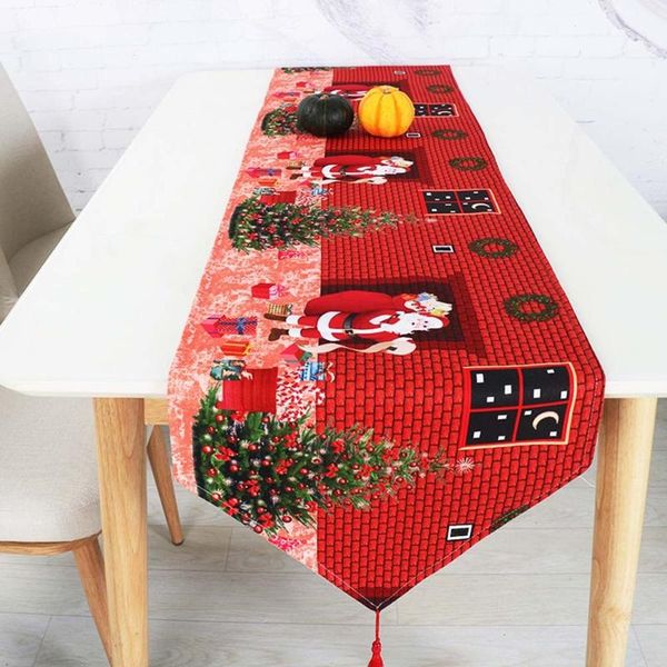 table cloth 150x40cm christmas printing exquisite cover for home restaurant dining (red)
table cloth 150x40cm christmas printing exquisite cover for home restaurant dining (red)