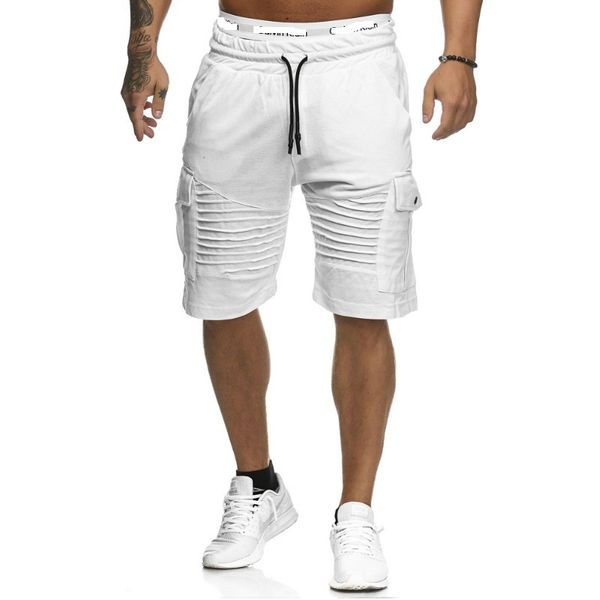 men cotton shorts sportswear with side pocket straight short trousers pants, White;black
men cotton shorts sportswear with side pocket straight short trousers pants, White;black