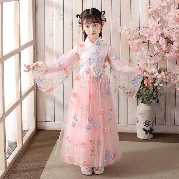 ethnic clothing spring and autumn girls' ancient hanfu chinese style tang year's costume stage performance evening party dress, Red
ethnic clothing spring and autumn girls' ancient hanfu chinese style tang year's costume stage performance evening party dress, Red