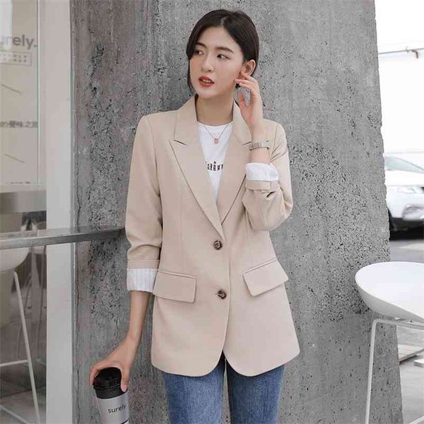 peonfly autumn fashion blazer jacket women casual korean pockets long sleeve coat office ladies solid loose 210826, White;black
peonfly autumn fashion blazer jacket women casual korean pockets long sleeve coat office ladies solid loose 210826, White;black