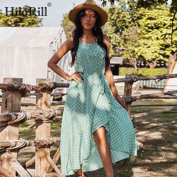 summer polka dot dress off shoulder backless beach irregular hem lady long party vestido de mujer 210508, Black;gray
summer polka dot dress off shoulder backless beach irregular hem lady long party vestido de mujer 210508, Black;gray
