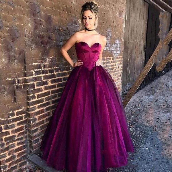 party dresses eightree vintage prom purple long tulle formal evening gowns a line sweetheart vestidos festa dress, White;black
party dresses eightree vintage prom purple long tulle formal evening gowns a line sweetheart vestidos festa dress, White;black