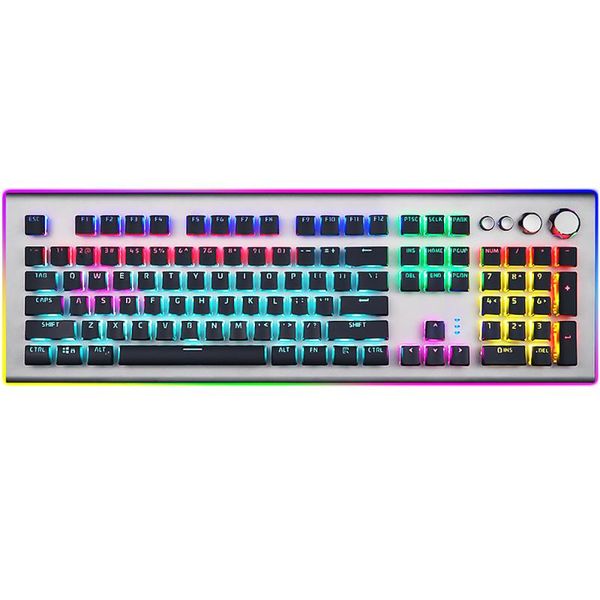 keyboards mechanical gaming keyboard programmable blue switches usb wired metal panel multi-color backlit for office game desklaptop
keyboards mechanical gaming keyboard programmable blue switches usb wired metal panel multi-color backlit for office game desklaptop