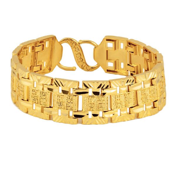 men's super wide 24k gold plate link, chain bracelets njgb121 fashion wedding gift men yellow gold plated bracelet, Black
men's super wide 24k gold plate link, chain bracelets njgb121 fashion wedding gift men yellow gold plated bracelet, Black