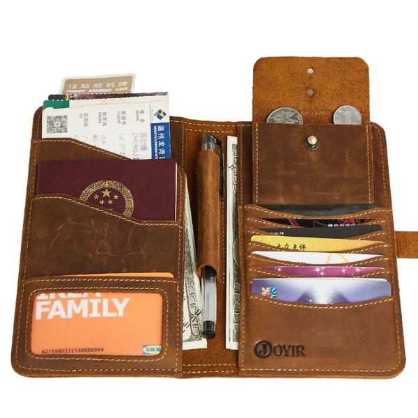 wallets vintage leather passport bag men's wallet multifunctional long casual fashion clutch, Red;black
wallets vintage leather passport bag men's wallet multifunctional long casual fashion clutch, Red;black