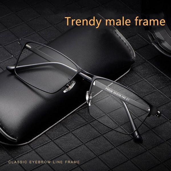 fashion sunglasses frames ultralight business men's full rim glasses frame titanium alloy quality optical prescription, Black
fashion sunglasses frames ultralight business men's full rim glasses frame titanium alloy quality optical prescription, Black