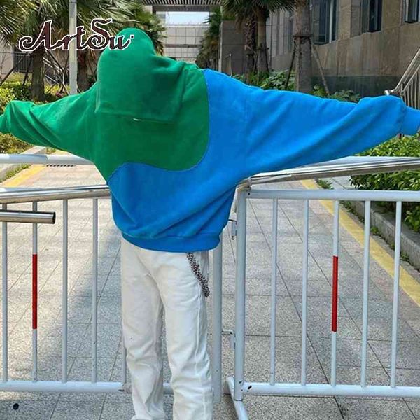 women hoodie artsu 2021 long sleeve oversized hoodies green patchwork fall winter casual fashion vintage loose sweatshirts, Black
women hoodie artsu 2021 long sleeve oversized hoodies green patchwork fall winter casual fashion vintage loose sweatshirts, Black