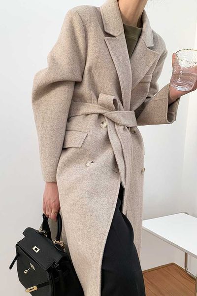 women's trench coats limited double breasted herringbone suit with cashmere female coat can custom size large 2b1h, Tan;black
women's trench coats limited double breasted herringbone suit with cashmere female coat can custom size large 2b1h, Tan;black