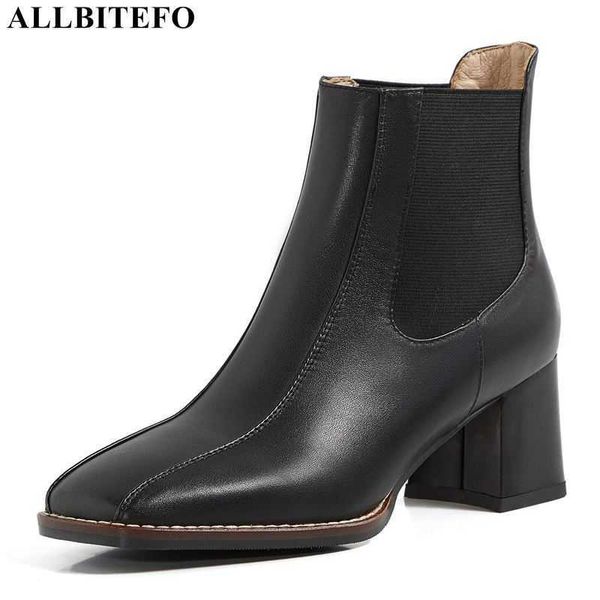 allbitefo thick heels genuine leather square toe brand high heels casual women boots women high heel shoes autumn ankle boots 210611, Black
allbitefo thick heels genuine leather square toe brand high heels casual women boots women high heel shoes autumn ankle boots 210611, Black