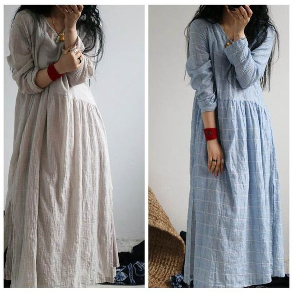 casual dresses asymsay 2021 arrival spring long sleeve dress retro vintage style linen slim v-neck big size women clothing ac3, Black;gray
casual dresses asymsay 2021 arrival spring long sleeve dress retro vintage style linen slim v-neck big size women clothing ac3, Black;gray