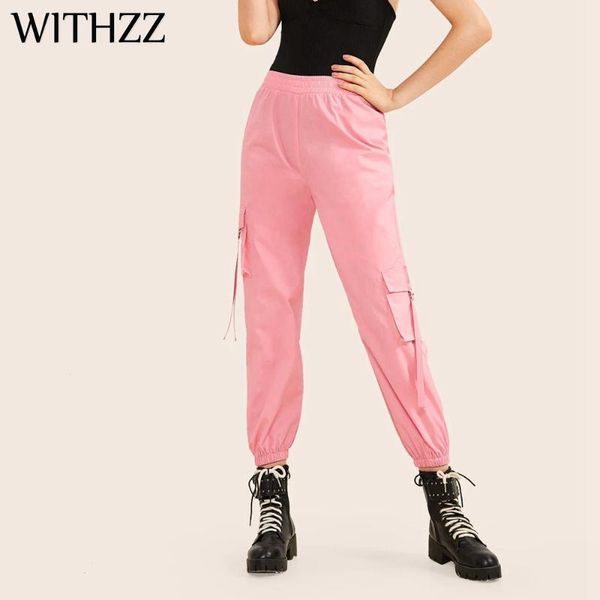 women's pants & capris withzz spring elastic waist flap pocket side webbing cargo, Black;white
women's pants & capris withzz spring elastic waist flap pocket side webbing cargo, Black;white