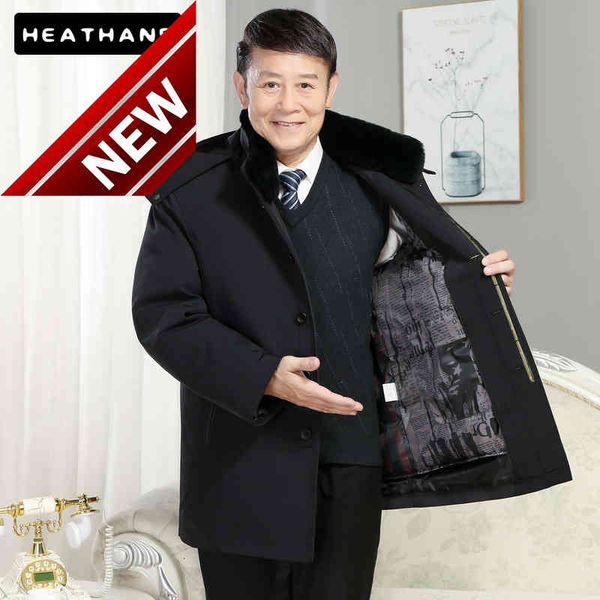middle old aged men's down coats new winter keep warm thicken long jacket hooded liner detachable dad clothing oversize top, Black
middle old aged men's down coats new winter keep warm thicken long jacket hooded liner detachable dad clothing oversize top, Black