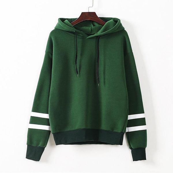 women's hoodies & sweatshirts anself autumn winter fashion women hooded long sleeves contrast stripes female casual loose pullover, Black
women's hoodies & sweatshirts anself autumn winter fashion women hooded long sleeves contrast stripes female casual loose pullover, Black