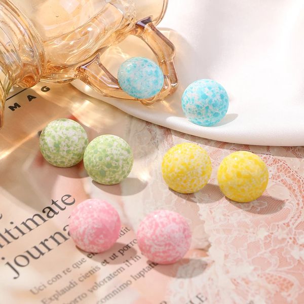 korean round candy color resin stud earrings for women fashion geometric earrings 2021 trend jewelry party gift, Golden;silver
korean round candy color resin stud earrings for women fashion geometric earrings 2021 trend jewelry party gift, Golden;silver