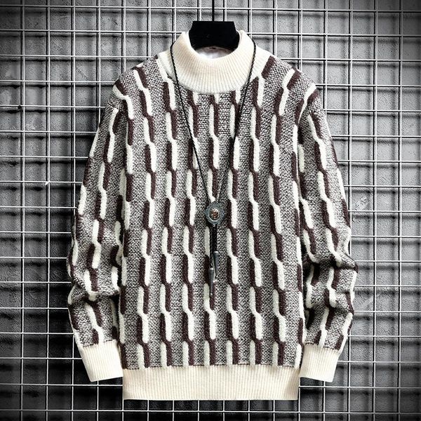 men's sweaters mens stripe print streetwear pullover half high collar long sleeve hip hop men autumn harajuku couple loose, White;black
men's sweaters mens stripe print streetwear pullover half high collar long sleeve hip hop men autumn harajuku couple loose, White;black
