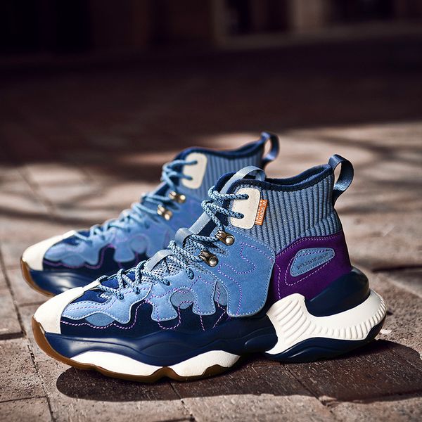 Big Size 39-44 Casual Mens Shoes Men Casual Shoes Slip On Men Fashion High-top shoes mens sports Korean tide socks mouth, Blue
Big Size 39-44 Casual Mens Shoes Men Casual Shoes Slip On Men Fashion High-top shoes mens sports Korean tide socks mouth, Blue