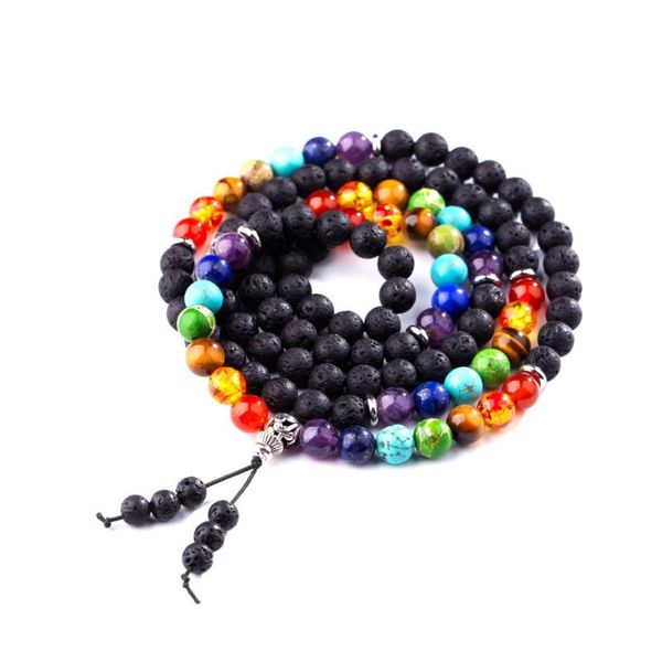 beaded, strands 7 chakra bracelet black lava healing balance beads reiki buddha prayer natural stone long yoga multilayer for women men
beaded, strands 7 chakra bracelet black lava healing balance beads reiki buddha prayer natural stone long yoga multilayer for women men