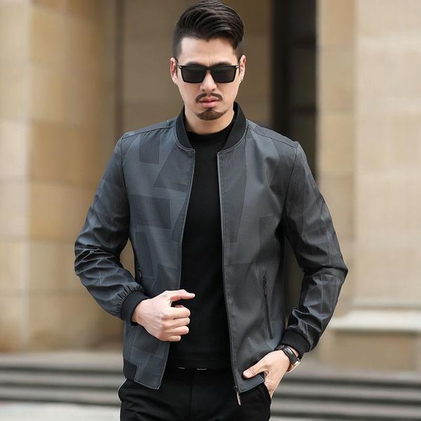men's jackets spring men autumn fashion father's thin male middle-aged casual overcoats stand collar printed coats o48, Black;brown
men's jackets spring men autumn fashion father's thin male middle-aged casual overcoats stand collar printed coats o48, Black;brown