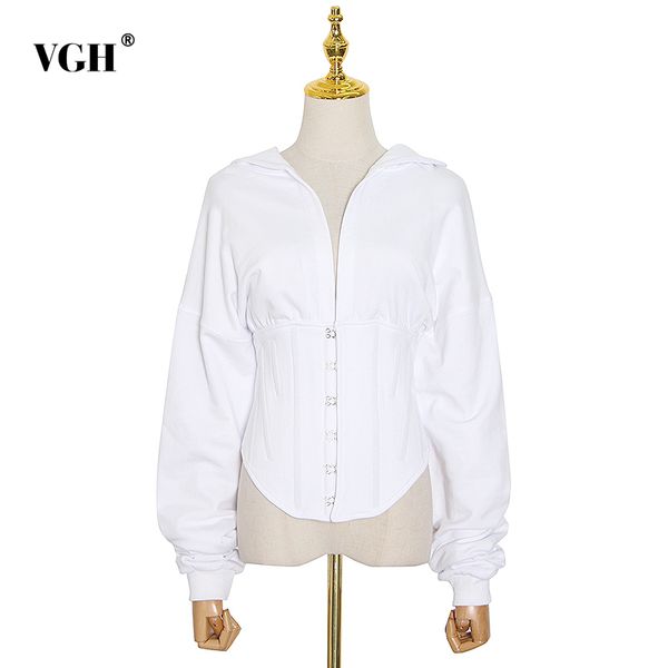 vgh slim casual women's sweatshirt hooded long sleeve cross bandage knitted pullovers plus size sweatshirts female new tide 210421, Black
vgh slim casual women's sweatshirt hooded long sleeve cross bandage knitted pullovers plus size sweatshirts female new tide 210421, Black