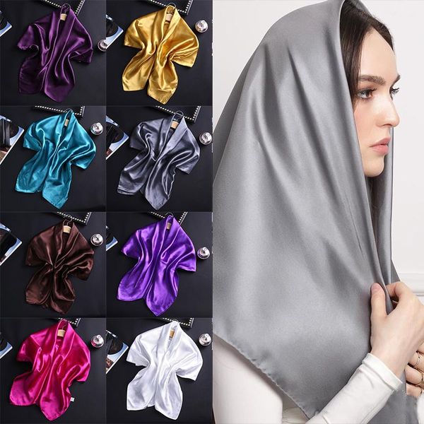 scarves 90x90 brand plain shiny satin soft hijab scarf multicolor women neck wrap solid silk 1pc summer, Blue;gray
scarves 90x90 brand plain shiny satin soft hijab scarf multicolor women neck wrap solid silk 1pc summer, Blue;gray