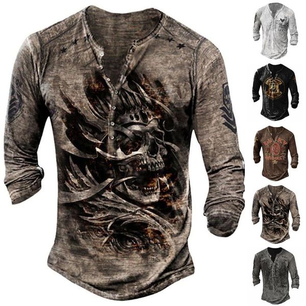 men's t-shirts half buttons retro mens autumn spring v neck chic printed vintage style long sleeve t-shirt sweatshirt, White;black
men's t-shirts half buttons retro mens autumn spring v neck chic printed vintage style long sleeve t-shirt sweatshirt, White;black