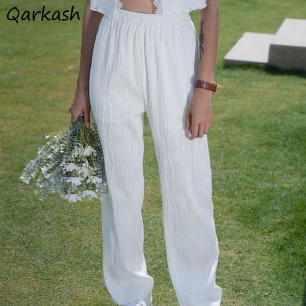women's pants & capris women summer straight leisure elastic waist full length all-match solid daily pleated chic clothes ulzzang femal, Black;white
women's pants & capris women summer straight leisure elastic waist full length all-match solid daily pleated chic clothes ulzzang femal, Black;white