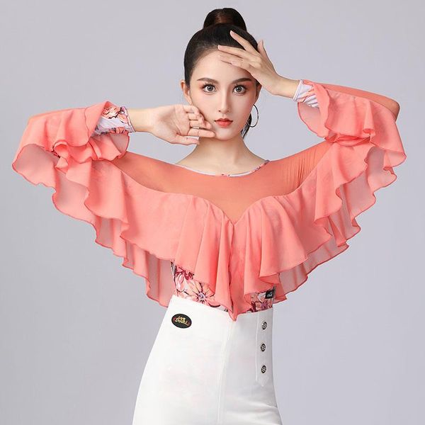 stage wear women's waltz practice clothes ruffles ballroom dance national standard leotard latin modern costumes, Black;red
stage wear women's waltz practice clothes ruffles ballroom dance national standard leotard latin modern costumes, Black;red