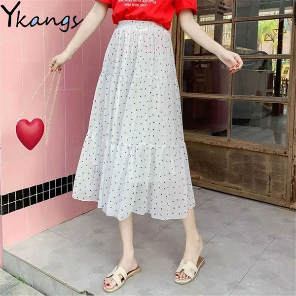 bohemian chiffon cake pleated skirt women summer high waist wild polka dot skirt female white black ruffle wild streetwear 210619
bohemian chiffon cake pleated skirt women summer high waist wild polka dot skirt female white black ruffle wild streetwear 210619