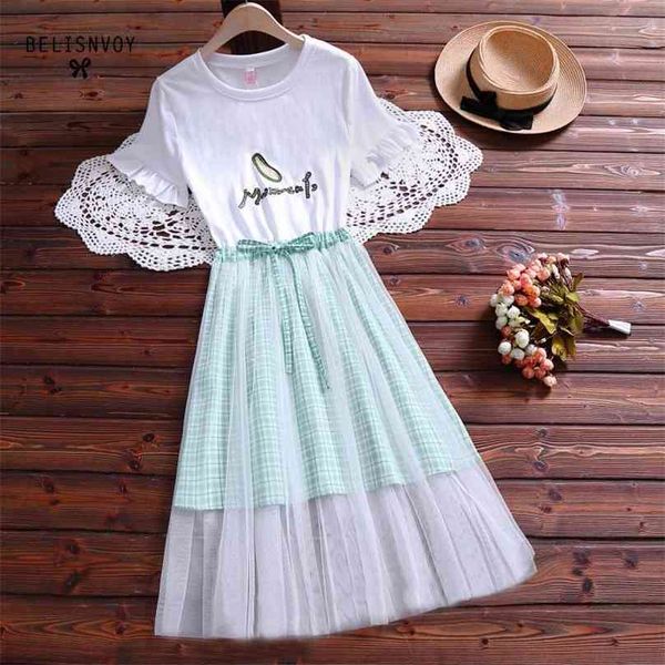 japan mori girl kawaii summer women false two pieces short sleeve dress embroidery plaid patchwork mesh tulle vestidos 210520, Black;gray
japan mori girl kawaii summer women false two pieces short sleeve dress embroidery plaid patchwork mesh tulle vestidos 210520, Black;gray