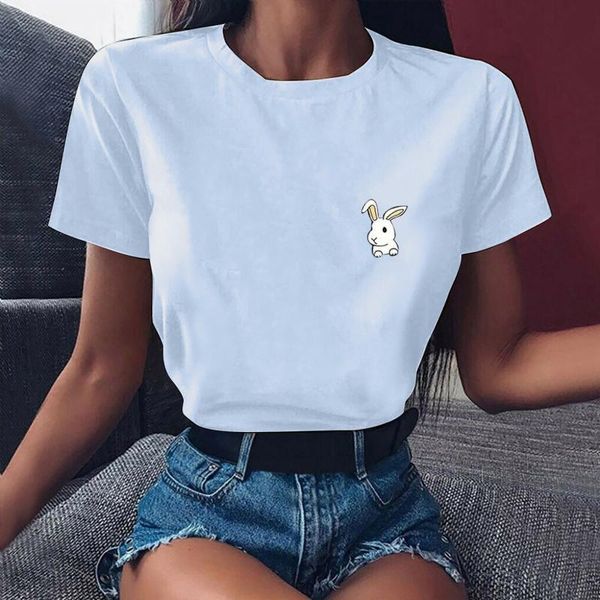 women's t-shirt women fashion fun printed corset summer casual round neck solid short sleeve clothes haut femme camisas, White
women's t-shirt women fashion fun printed corset summer casual round neck solid short sleeve clothes haut femme camisas, White