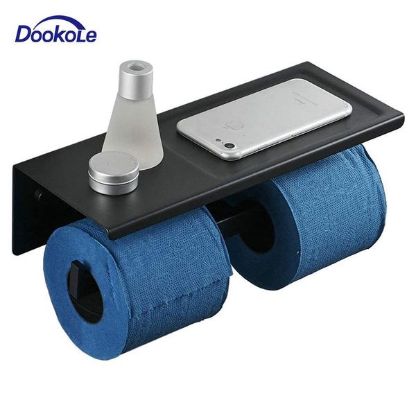 toilet paper holders holder with shelf, wall mounted double roll tissue dispenser bathroom storage (matte black)
toilet paper holders holder with shelf, wall mounted double roll tissue dispenser bathroom storage (matte black)