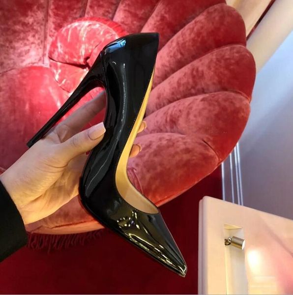 dress shoes red heels for wedding women 8cm 10cm 12cm thin heel pointed toe genuine leather high sexy, Black
dress shoes red heels for wedding women 8cm 10cm 12cm thin heel pointed toe genuine leather high sexy, Black