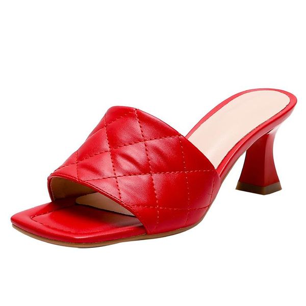 slippers summer women mules shoes outdoor brand design slides medium heels red white casual beach women's slipper large size 48, Black
slippers summer women mules shoes outdoor brand design slides medium heels red white casual beach women's slipper large size 48, Black