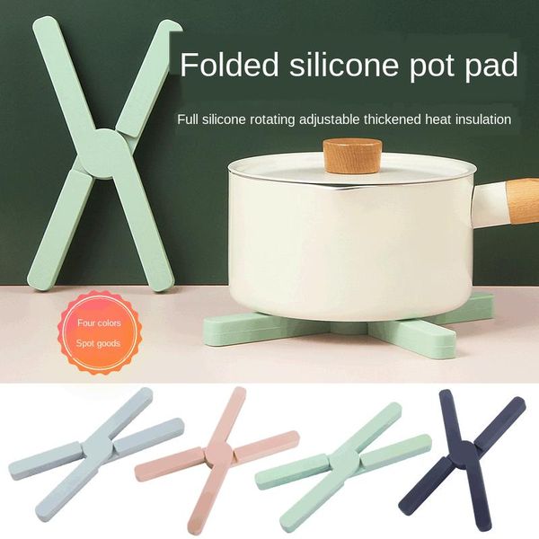 mats & pads silicone collapsable trivet kitchen non-slip pot holder cross mat heat resistant drying rack placemat
mats & pads silicone collapsable trivet kitchen non-slip pot holder cross mat heat resistant drying rack placemat