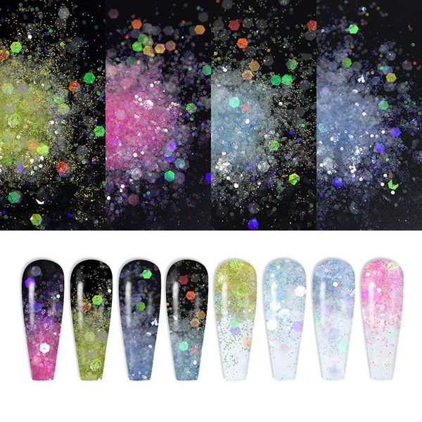 nail art decorations 9 colors glitter flakes mixed summer colorful sequins iridescent holographic chunky for nails makeup decoration, Silver;gold
nail art decorations 9 colors glitter flakes mixed summer colorful sequins iridescent holographic chunky for nails makeup decoration, Silver;gold