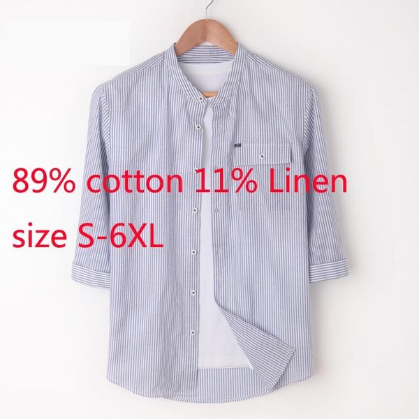 men's casual shirts arrival fashion short sleeve men summer thin quarter linen cotton loose shirt plus size s -5xl 6xl, White;black
men's casual shirts arrival fashion short sleeve men summer thin quarter linen cotton loose shirt plus size s -5xl 6xl, White;black