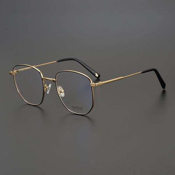 designer sunglasses levon xiuzhi's same irregular square golden large ultra light pure titanium myopia spectacle frame, White;black
designer sunglasses levon xiuzhi's same irregular square golden large ultra light pure titanium myopia spectacle frame, White;black