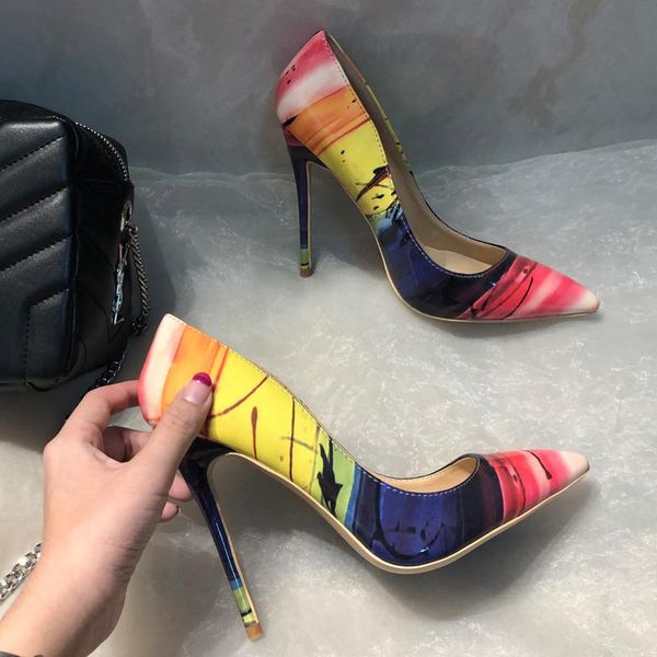 fashion women designer brand multi color printed point toe high heels pumps shoes stiletto 33-43cm 12cm 10cm 8 dress, Black
fashion women designer brand multi color printed point toe high heels pumps shoes stiletto 33-43cm 12cm 10cm 8 dress, Black