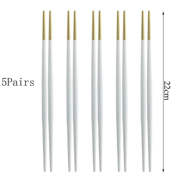 chopsticks luxury white gold 5 pairs japanese korean chinese stainless steel set sushi restaurant home el chopstick length 22
chopsticks luxury white gold 5 pairs japanese korean chinese stainless steel set sushi restaurant home el chopstick length 22
