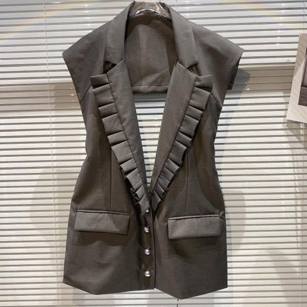 women's vests women frilled back hollow out personality coat vest arrivals fashion temperment spring summer 2021 x009, Black;white
women's vests women frilled back hollow out personality coat vest arrivals fashion temperment spring summer 2021 x009, Black;white