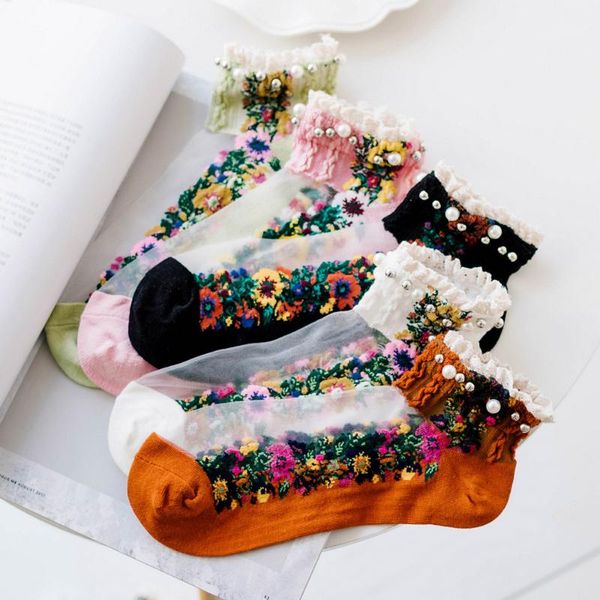 socks & hosiery embroidery flowers transparent lace mesh pearl beads glass net yarn thin women gauze sock, Black;white
socks & hosiery embroidery flowers transparent lace mesh pearl beads glass net yarn thin women gauze sock, Black;white