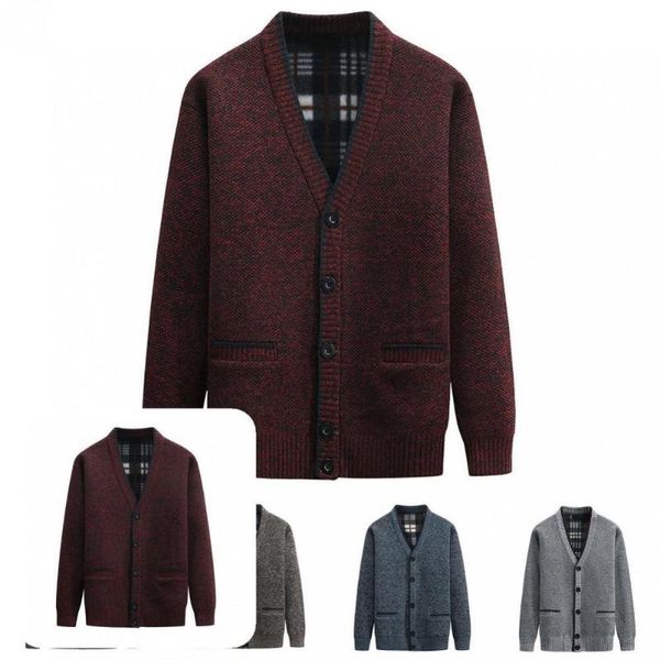 men's sweaters sweater jacket trendy solid color buttons closure ribbed hem cold resistant coat, White;black
men's sweaters sweater jacket trendy solid color buttons closure ribbed hem cold resistant coat, White;black