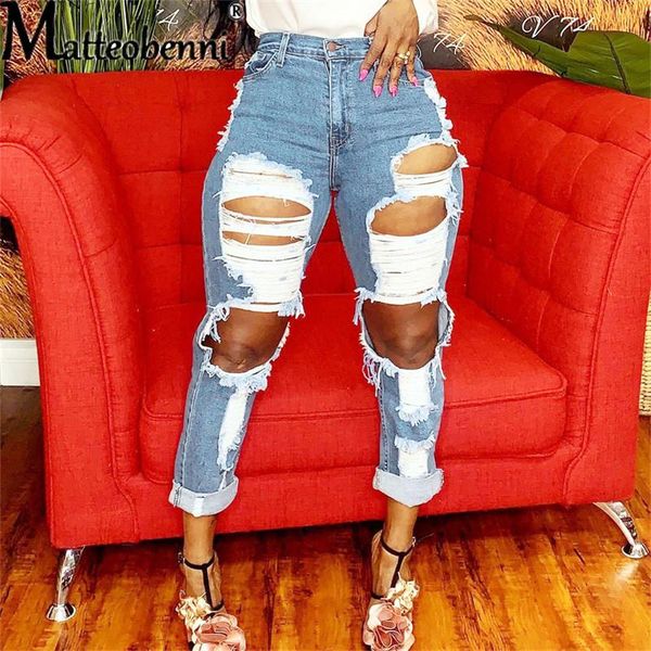 women's jeans streetwear big hole destroyed baggy women high waist ripped boyfriend for oversized broken denim large, Blue
women's jeans streetwear big hole destroyed baggy women high waist ripped boyfriend for oversized broken denim large, Blue