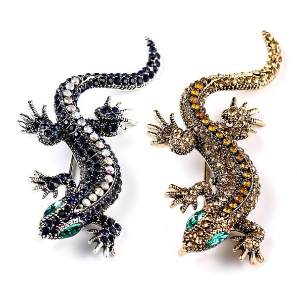 pins, brooches 2021 women retro rhinestone painting brooch full crystal animal lizard pins buckle jewelry, Gray
pins, brooches 2021 women retro rhinestone painting brooch full crystal animal lizard pins buckle jewelry, Gray
