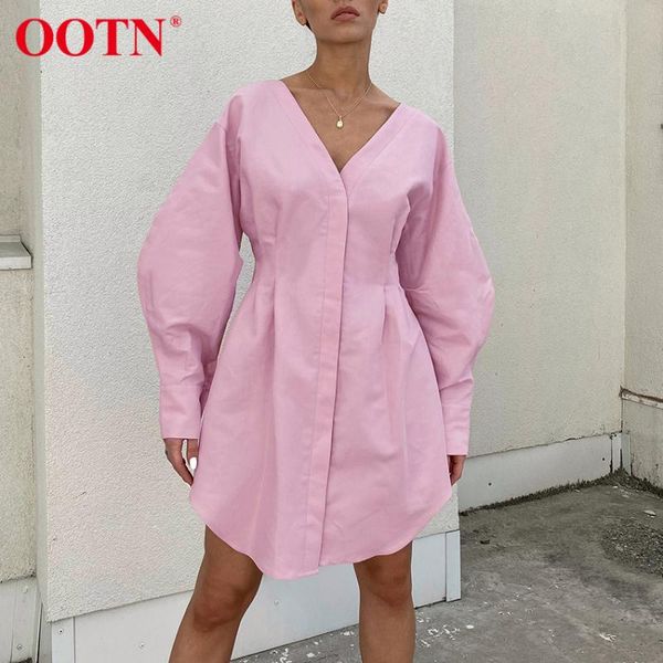 casual dresses ootn lantern long sleeve short shirt dress women v-neck backless pleated tunic autumn winter cotton pink, Black;gray
casual dresses ootn lantern long sleeve short shirt dress women v-neck backless pleated tunic autumn winter cotton pink, Black;gray
