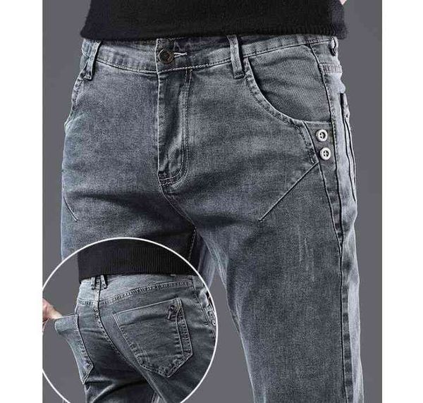 slim elasticity tide mens autumn men's leisure jeans men long trousers young man male stretch denim bottoms, Blue
slim elasticity tide mens autumn men's leisure jeans men long trousers young man male stretch denim bottoms, Blue