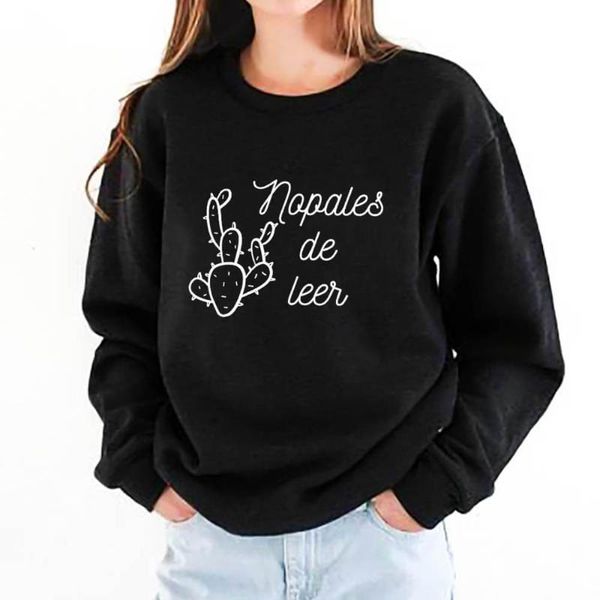 nopales de leer 100%cotton printed women's sweatshirts spanish teacher casual o-neck pullovers long sleeve gift for her hoodies &, Black
nopales de leer 100%cotton printed women's sweatshirts spanish teacher casual o-neck pullovers long sleeve gift for her hoodies &, Black