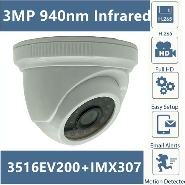 cameras 940nm invisible light sony imx307+3516ev200 ip indoor dome camera h.265 low illumination 3mp 2304*1296 irc cms xmeye onvif p2p
cameras 940nm invisible light sony imx307+3516ev200 ip indoor dome camera h.265 low illumination 3mp 2304*1296 irc cms xmeye onvif p2p
