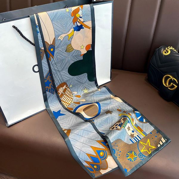 scarves fashion women's 100% silk hair scarf bandanas lady ribbon bag skinny design wrist towel foulard headband sj441, Blue;gray
scarves fashion women's 100% silk hair scarf bandanas lady ribbon bag skinny design wrist towel foulard headband sj441, Blue;gray